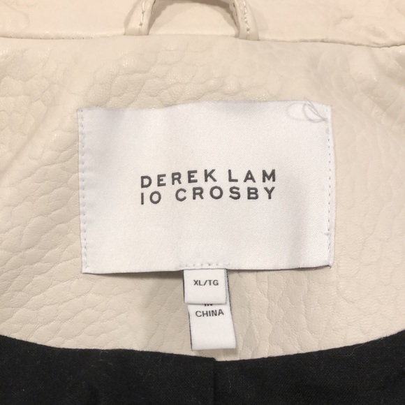 🔥🔥DEREK LAM 10 CROSBY leather moto vest - Picture 10 of 17